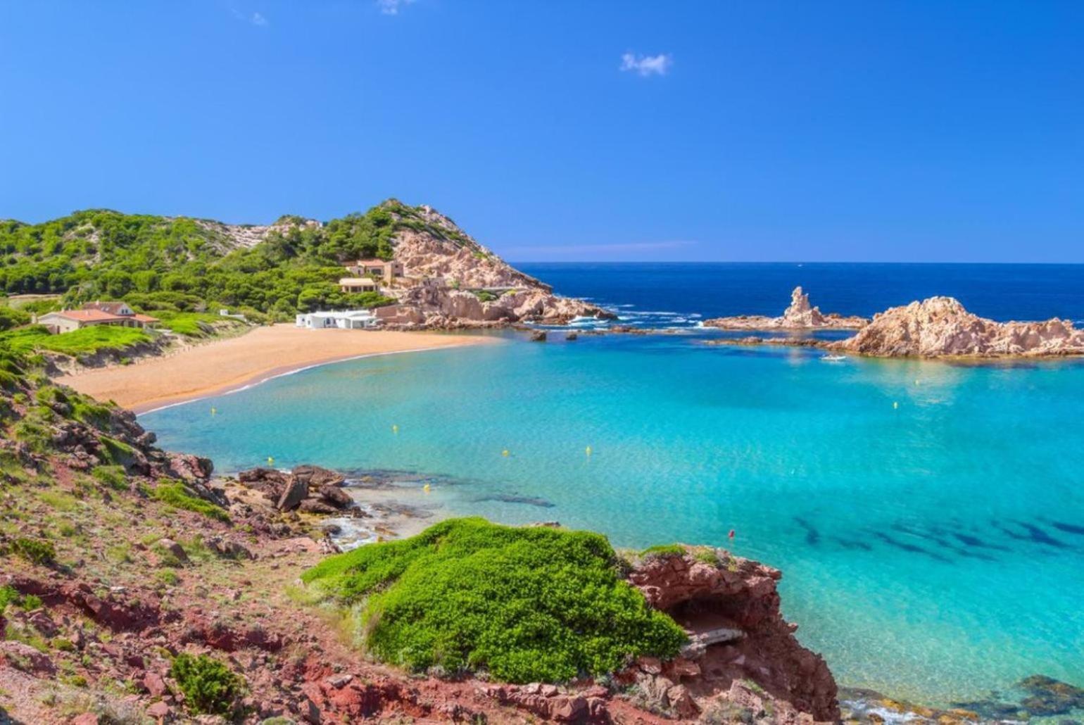 Villa Palmera Cala En Porter  Bagian luar foto