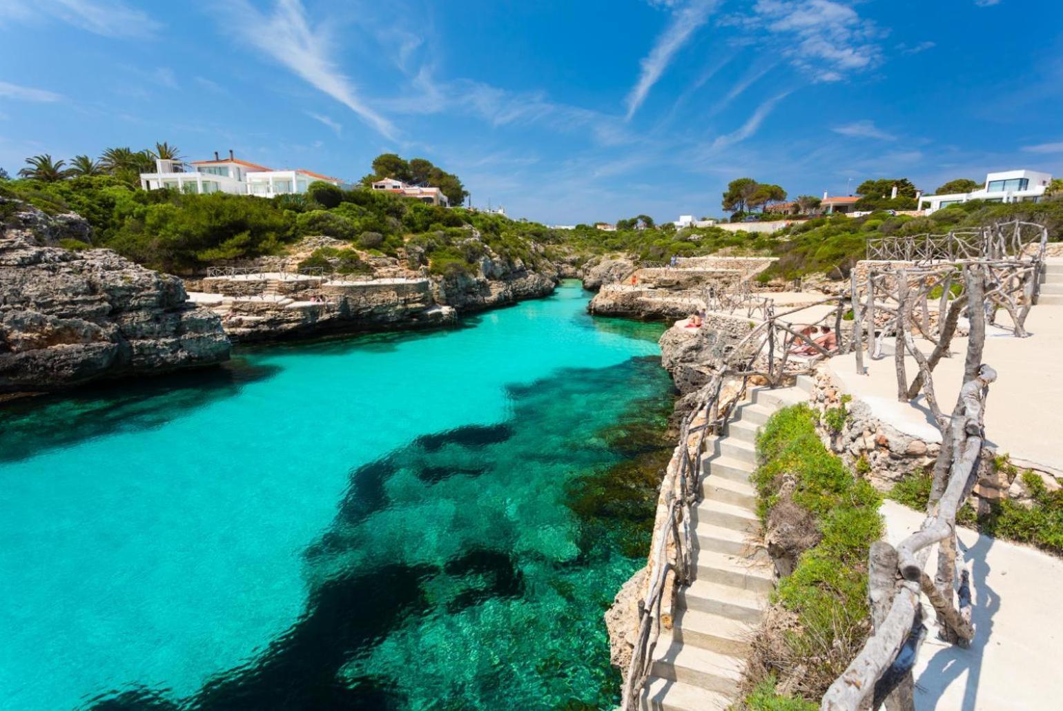 Villa Palmera Cala En Porter  Bagian luar foto